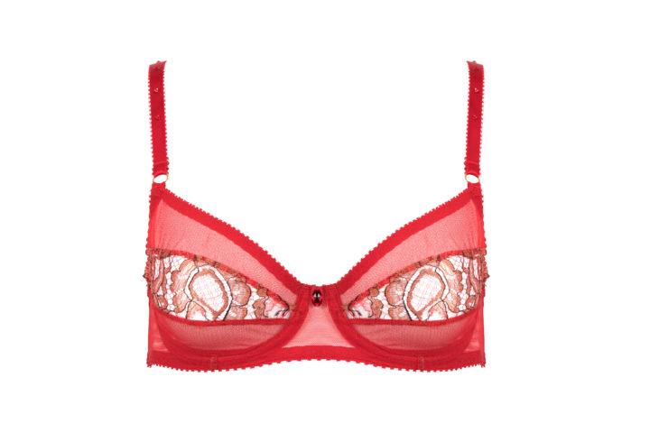 RANI PLUNGE BRA – RUBY RED | Pure Chemistry Lingerie